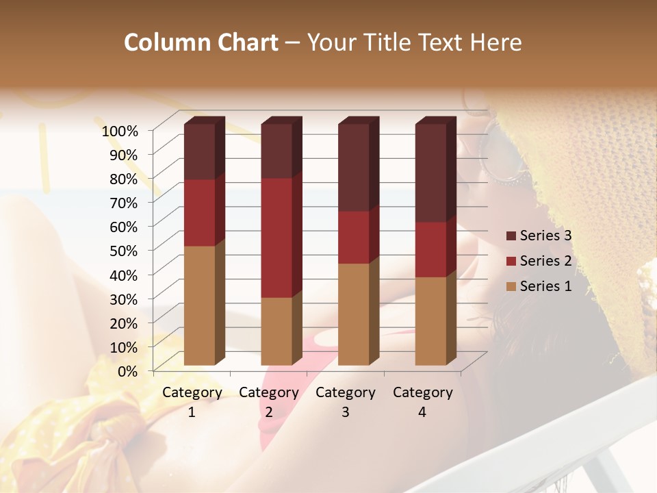 Swimwear Resting Horizon PowerPoint Template