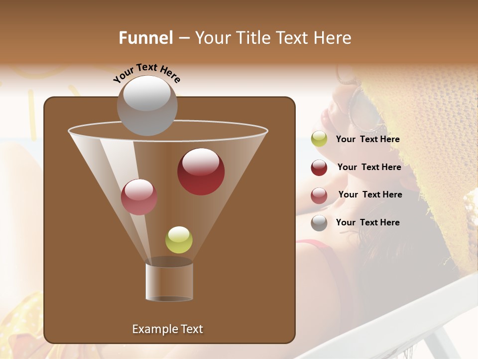 Swimwear Resting Horizon PowerPoint Template