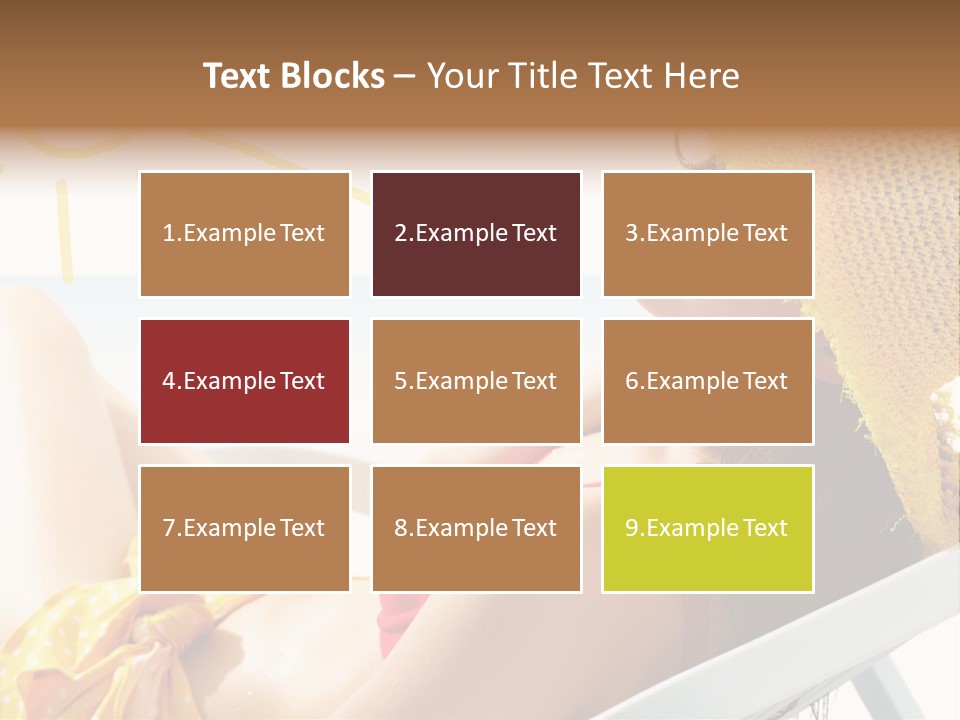 Swimwear Resting Horizon PowerPoint Template