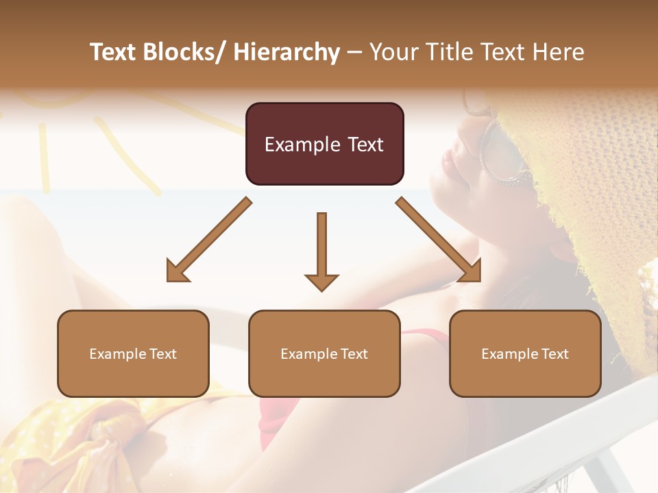 Swimwear Resting Horizon PowerPoint Template