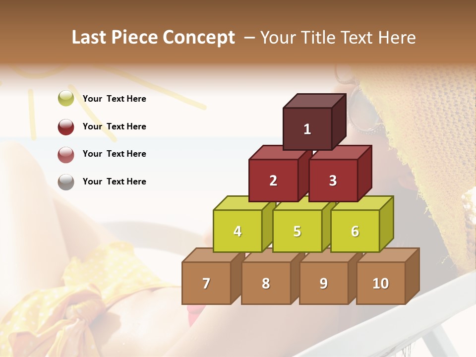 Swimwear Resting Horizon PowerPoint Template