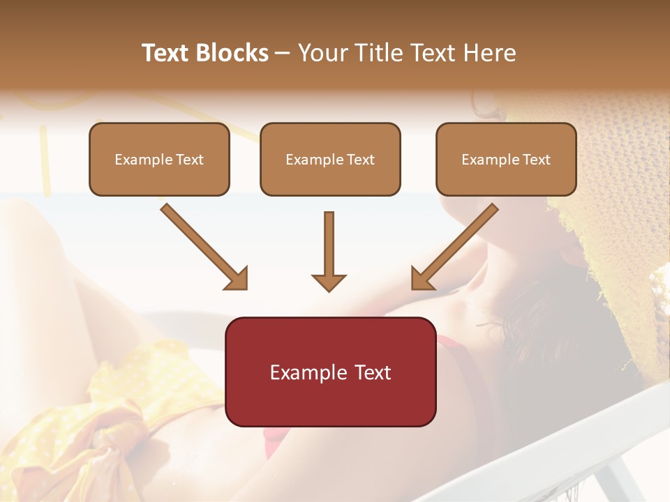 Swimwear Resting Horizon PowerPoint Template