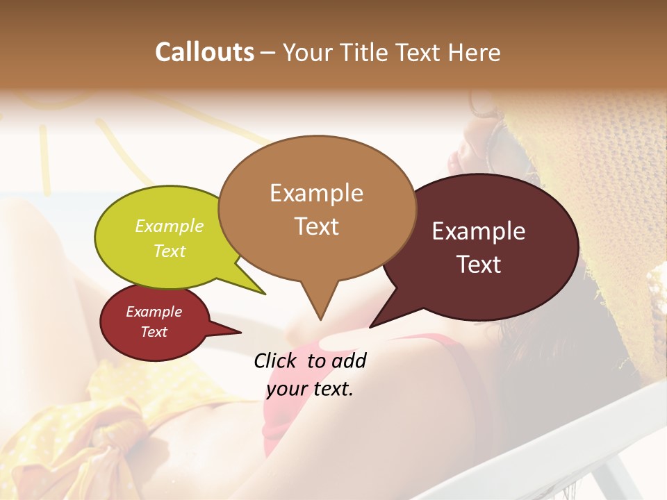 Swimwear Resting Horizon PowerPoint Template