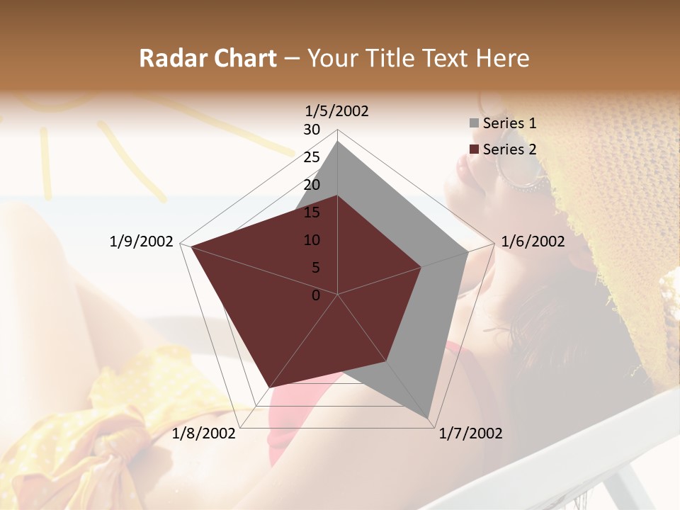 Swimwear Resting Horizon PowerPoint Template
