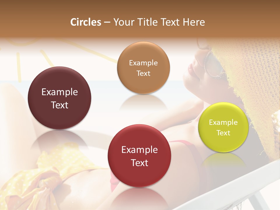 Swimwear Resting Horizon PowerPoint Template