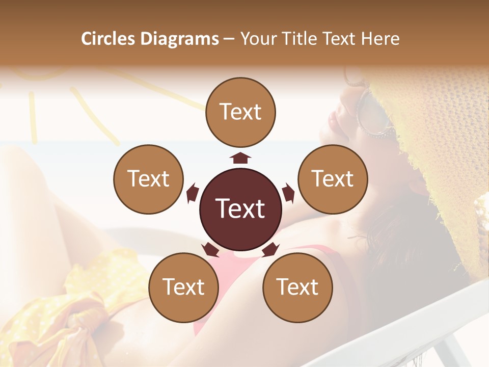 Swimwear Resting Horizon PowerPoint Template