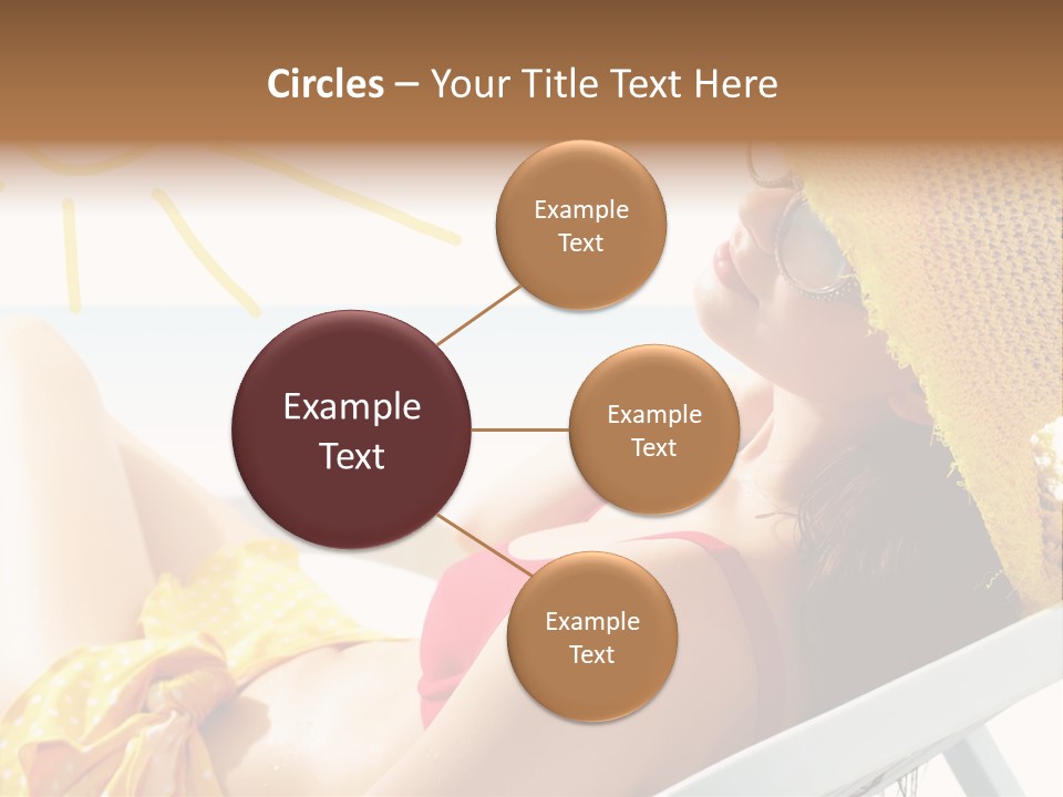 Swimwear Resting Horizon PowerPoint Template