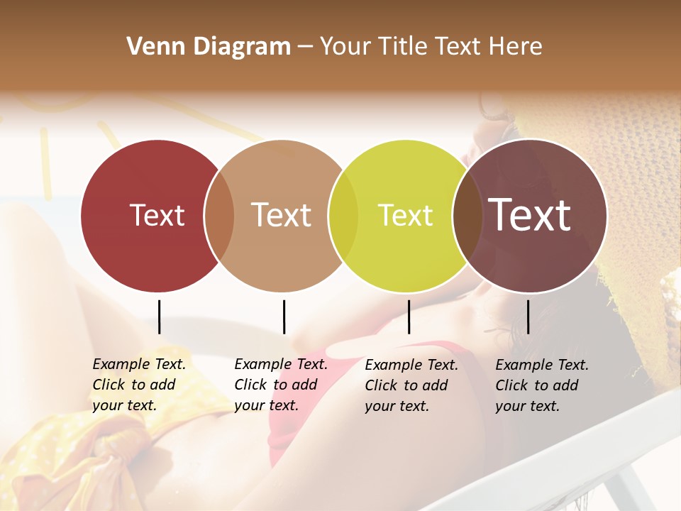 Swimwear Resting Horizon PowerPoint Template