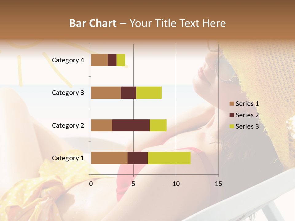 Swimwear Resting Horizon PowerPoint Template