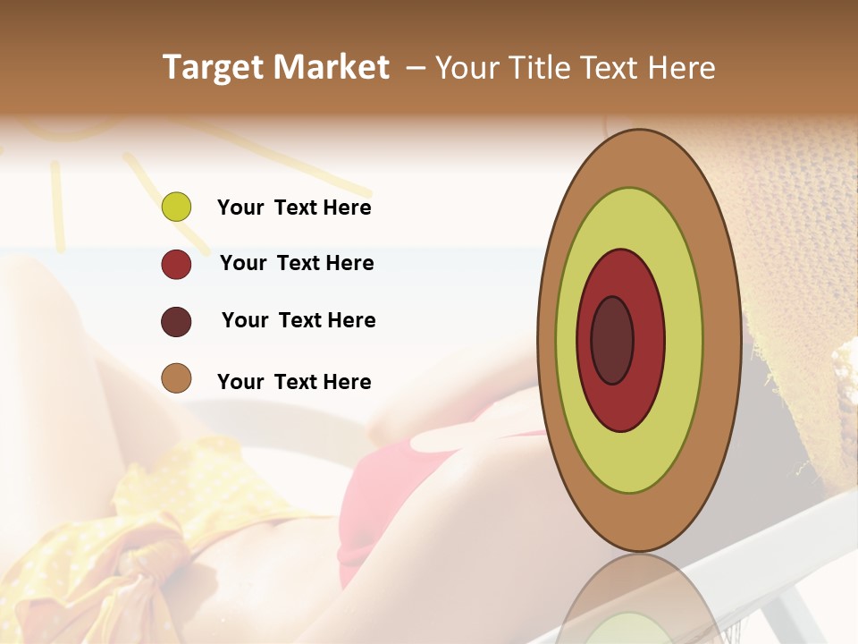 Swimwear Resting Horizon PowerPoint Template