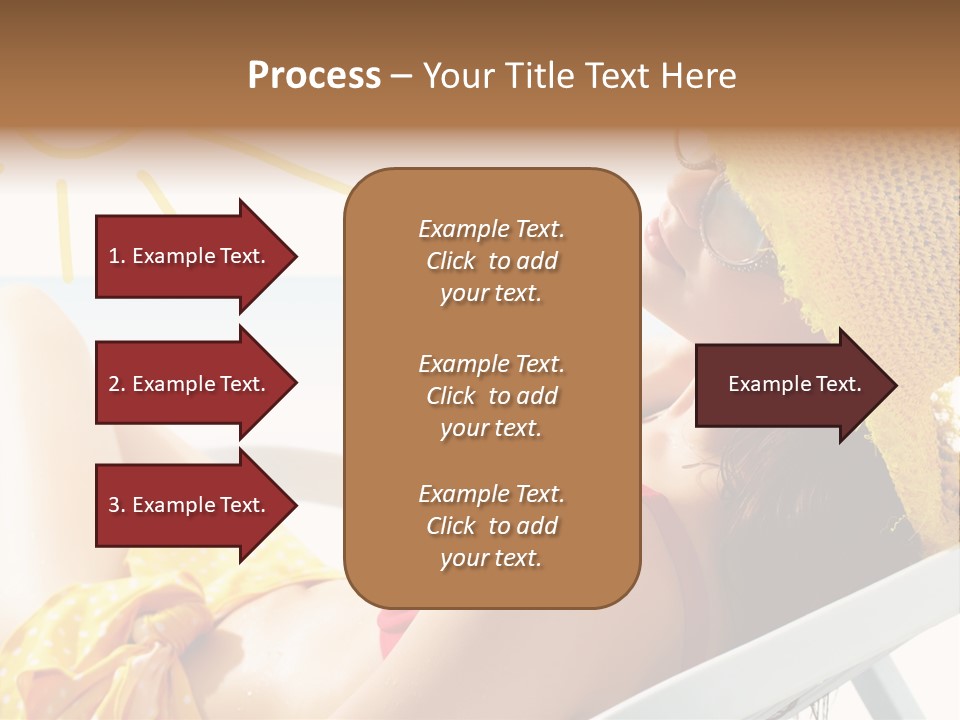Swimwear Resting Horizon PowerPoint Template