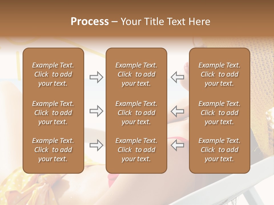 Swimwear Resting Horizon PowerPoint Template