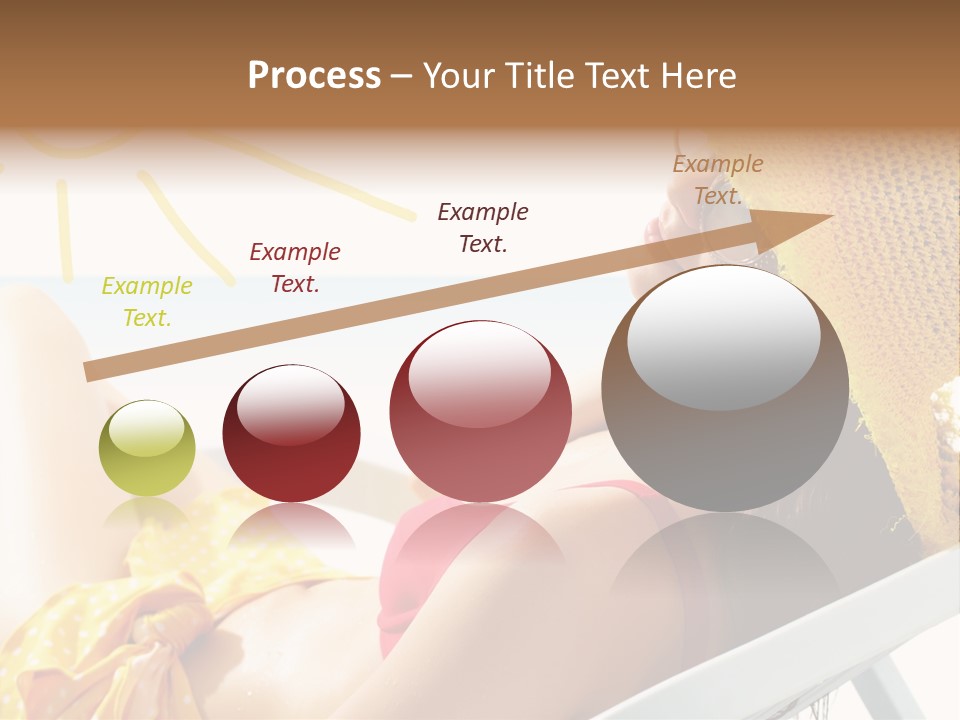 Swimwear Resting Horizon PowerPoint Template