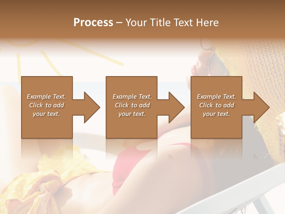 Swimwear Resting Horizon PowerPoint Template