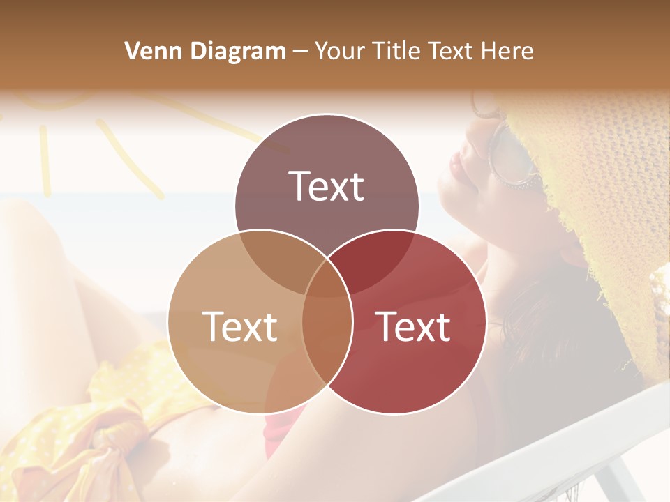 Swimwear Resting Horizon PowerPoint Template