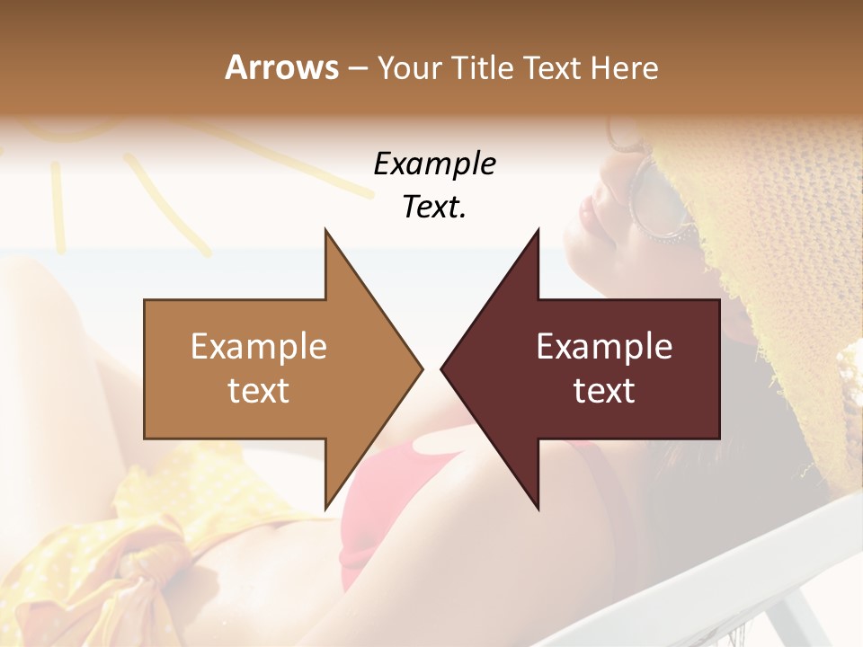 Swimwear Resting Horizon PowerPoint Template