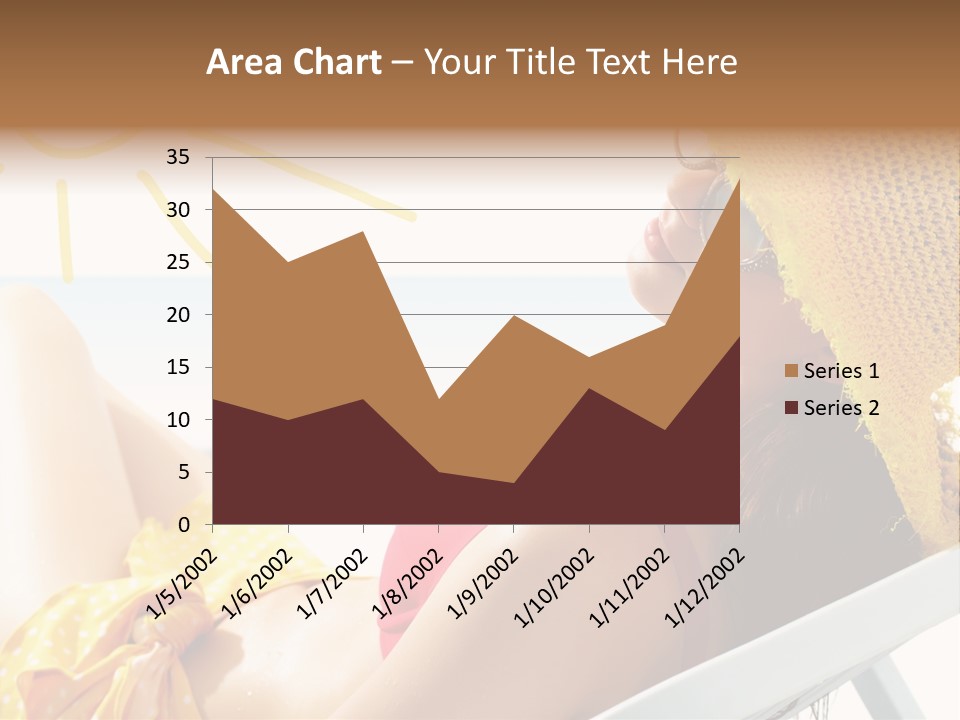 Swimwear Resting Horizon PowerPoint Template