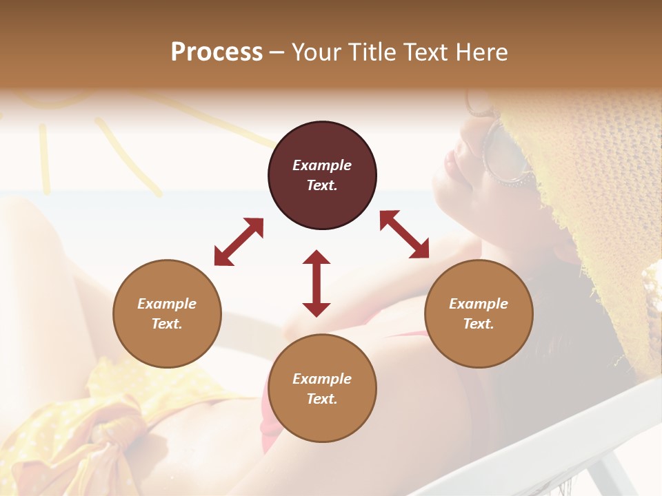 Swimwear Resting Horizon PowerPoint Template