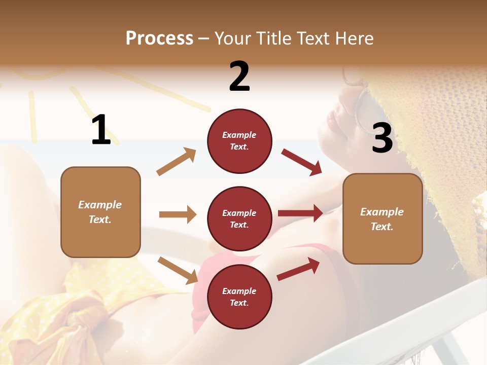 Swimwear Resting Horizon PowerPoint Template