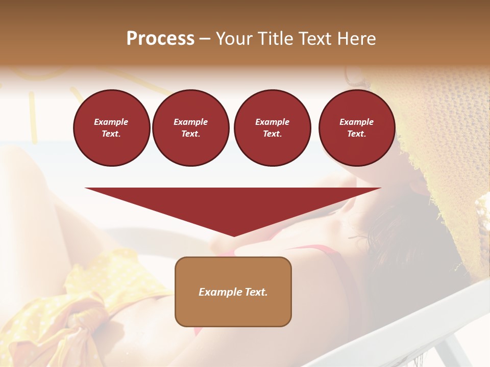 Swimwear Resting Horizon PowerPoint Template