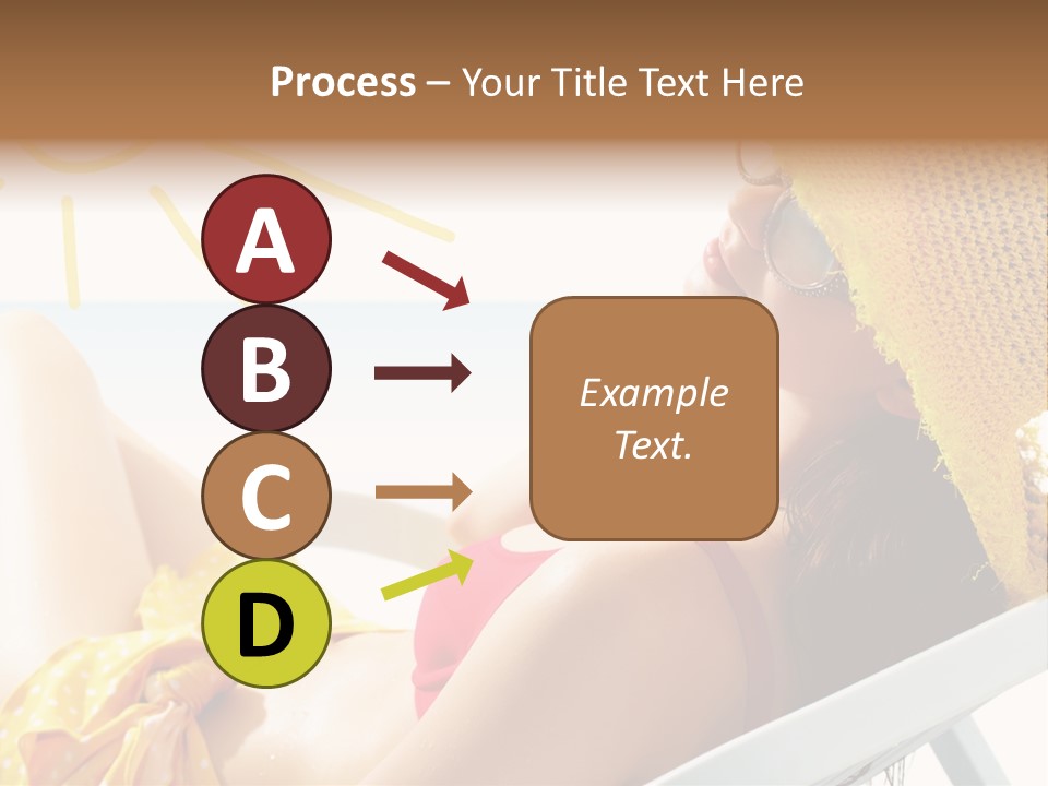 Swimwear Resting Horizon PowerPoint Template