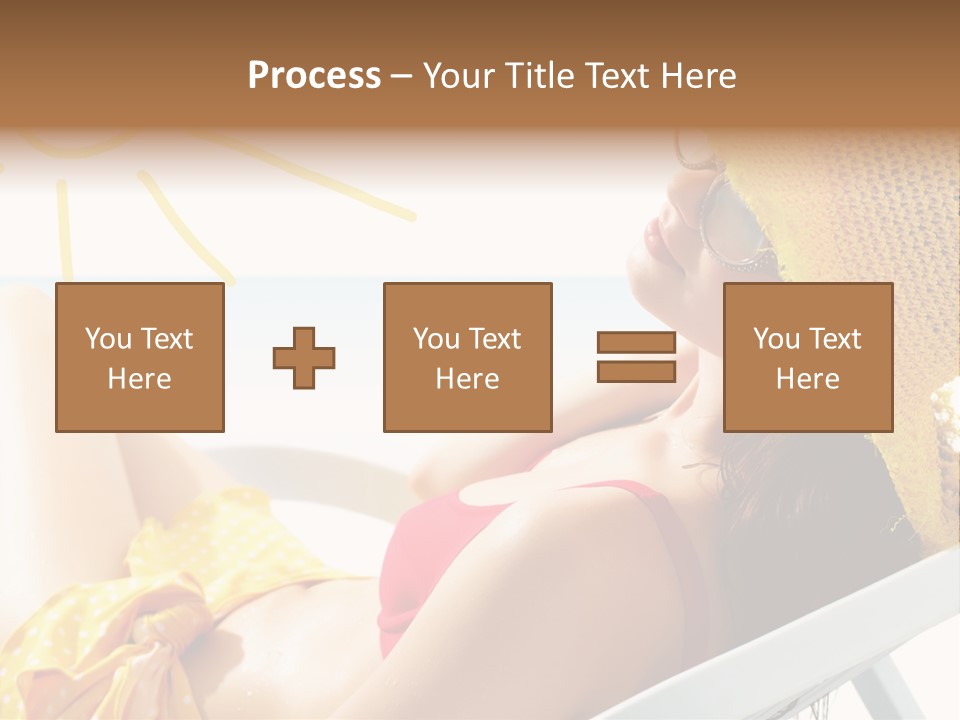 Swimwear Resting Horizon PowerPoint Template