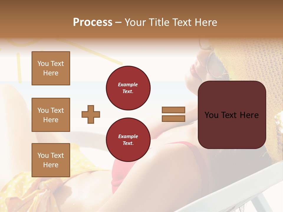 Swimwear Resting Horizon PowerPoint Template