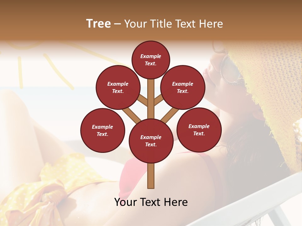 Swimwear Resting Horizon PowerPoint Template