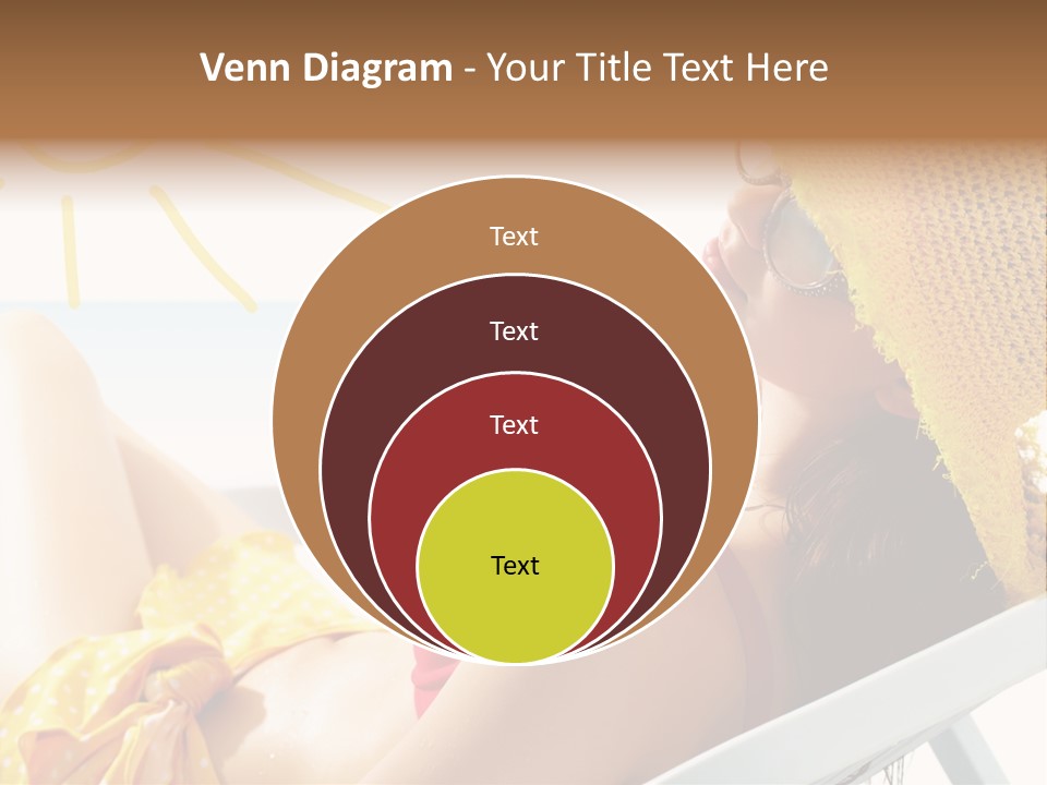 Swimwear Resting Horizon PowerPoint Template