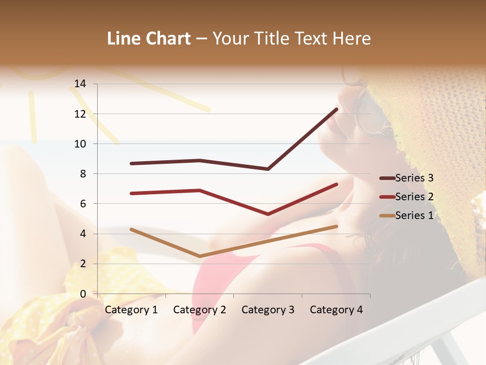 Swimwear Resting Horizon PowerPoint Template