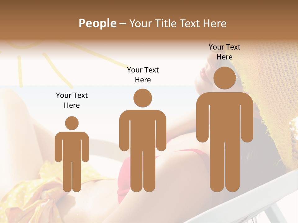 Swimwear Resting Horizon PowerPoint Template