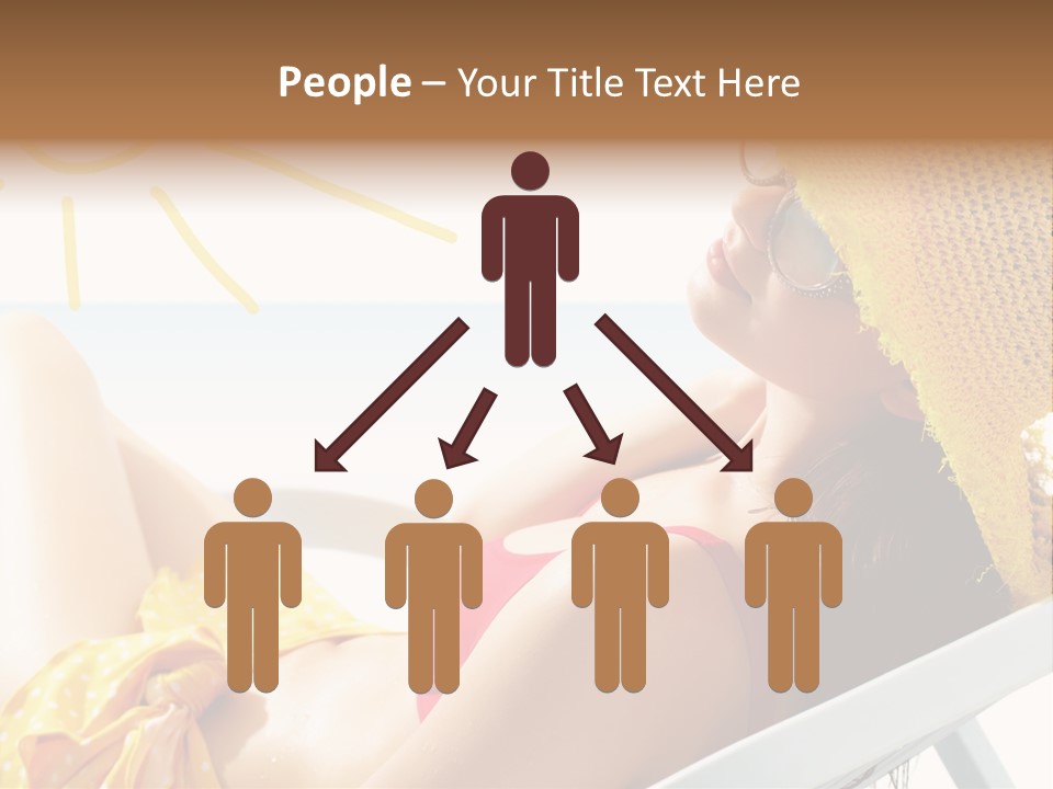 Swimwear Resting Horizon PowerPoint Template