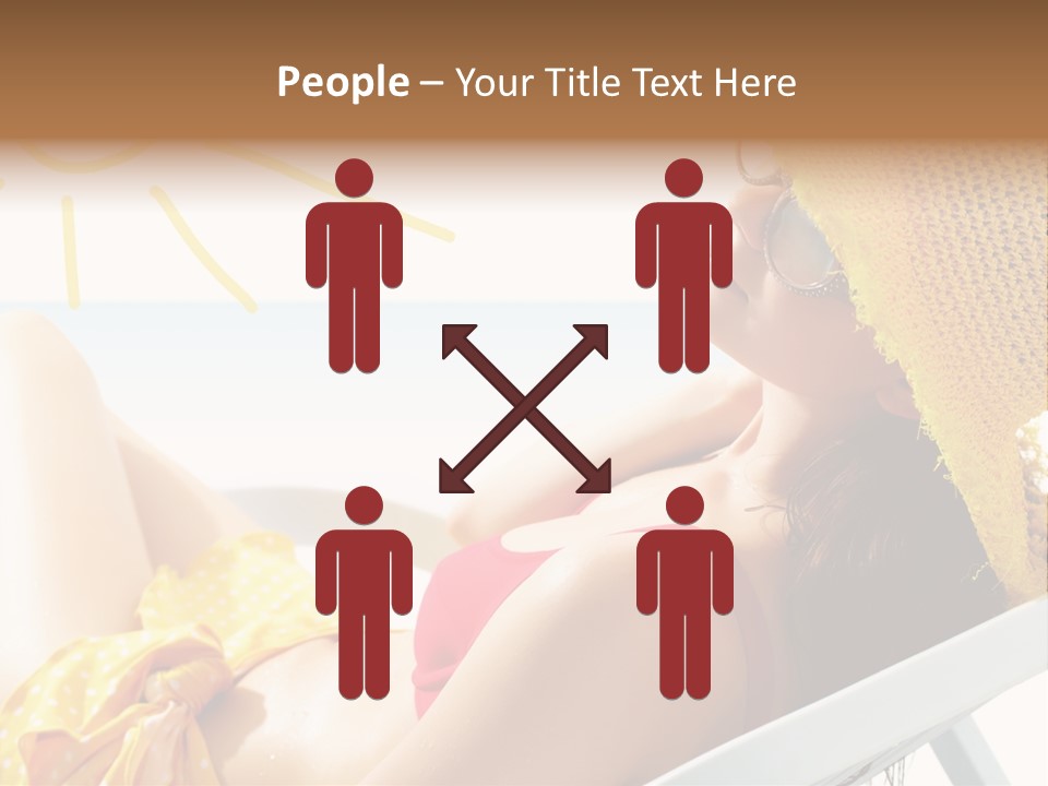 Swimwear Resting Horizon PowerPoint Template