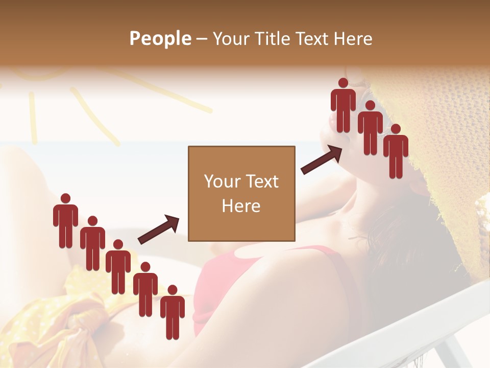 Swimwear Resting Horizon PowerPoint Template