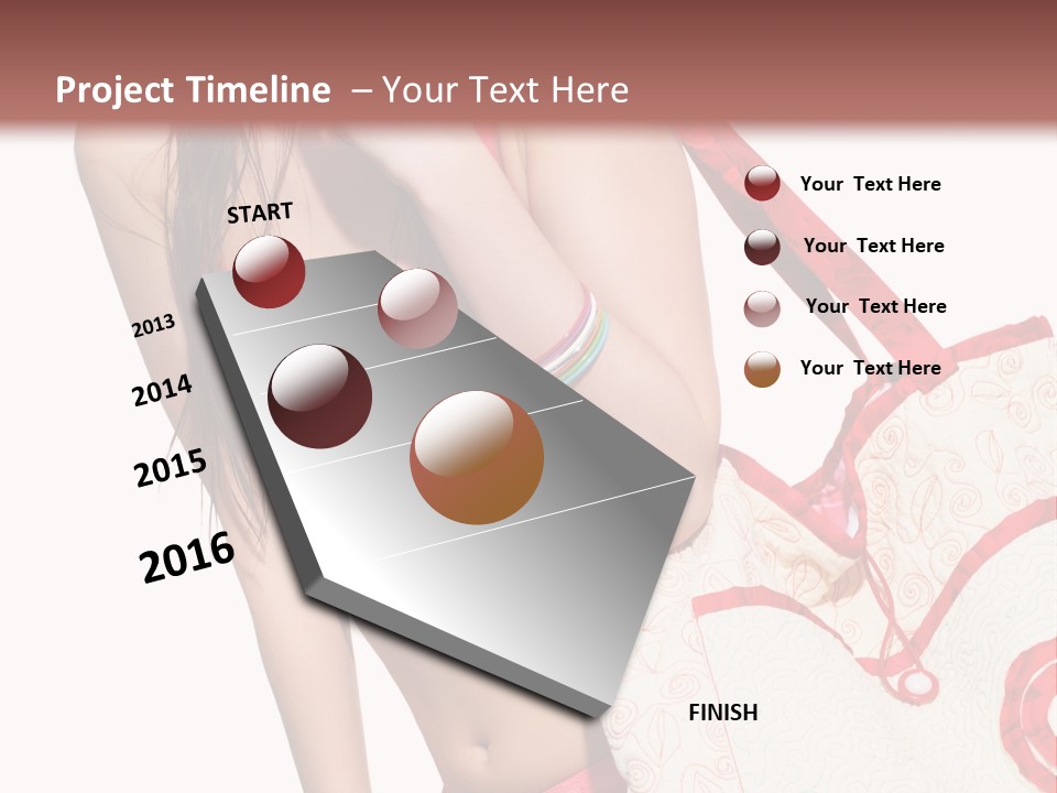 Girl Isolation Lifestyle PowerPoint Template