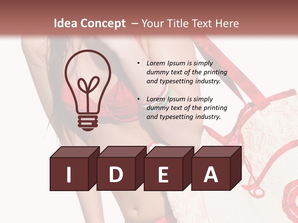 Girl Isolation Lifestyle PowerPoint Template