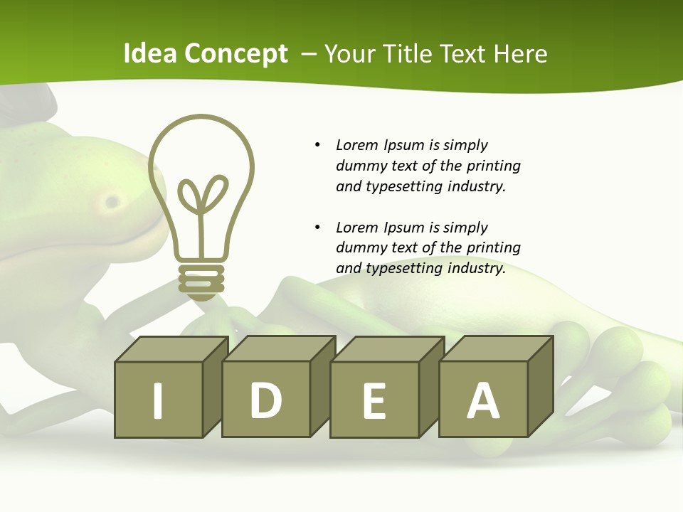 Gecko Reptile Jungle PowerPoint Template