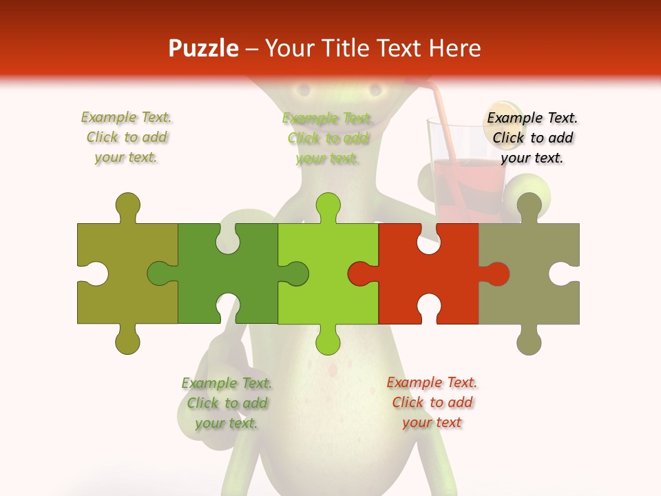 Glass Animal Creature PowerPoint Template