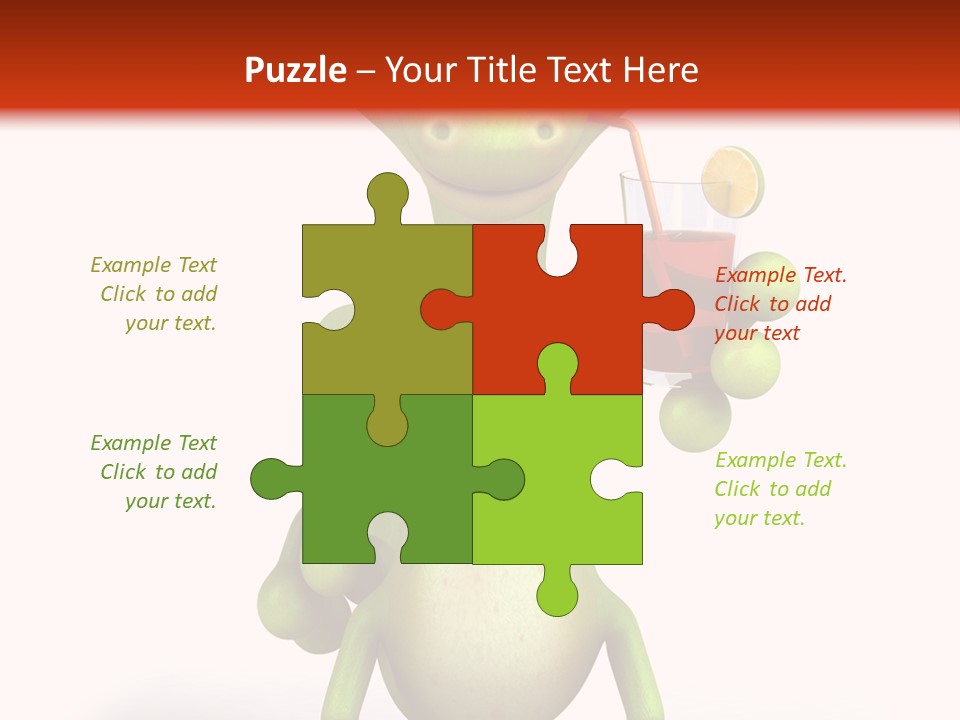 Glass Animal Creature PowerPoint Template