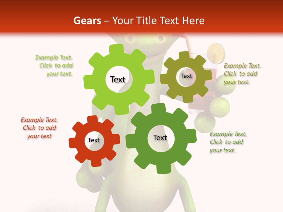 Glass Animal Creature PowerPoint Template