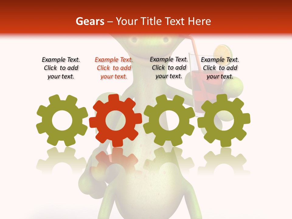 Glass Animal Creature PowerPoint Template