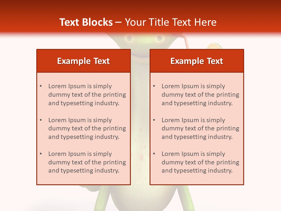 Glass Animal Creature PowerPoint Template