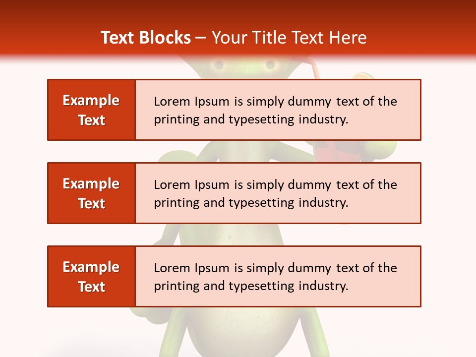 Glass Animal Creature PowerPoint Template