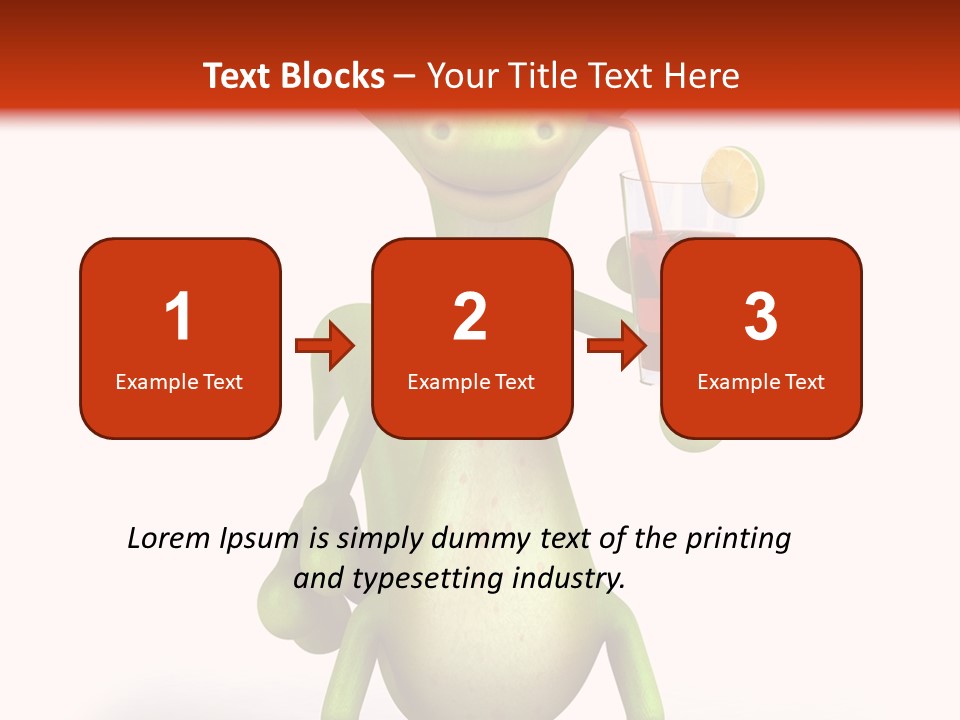Glass Animal Creature PowerPoint Template