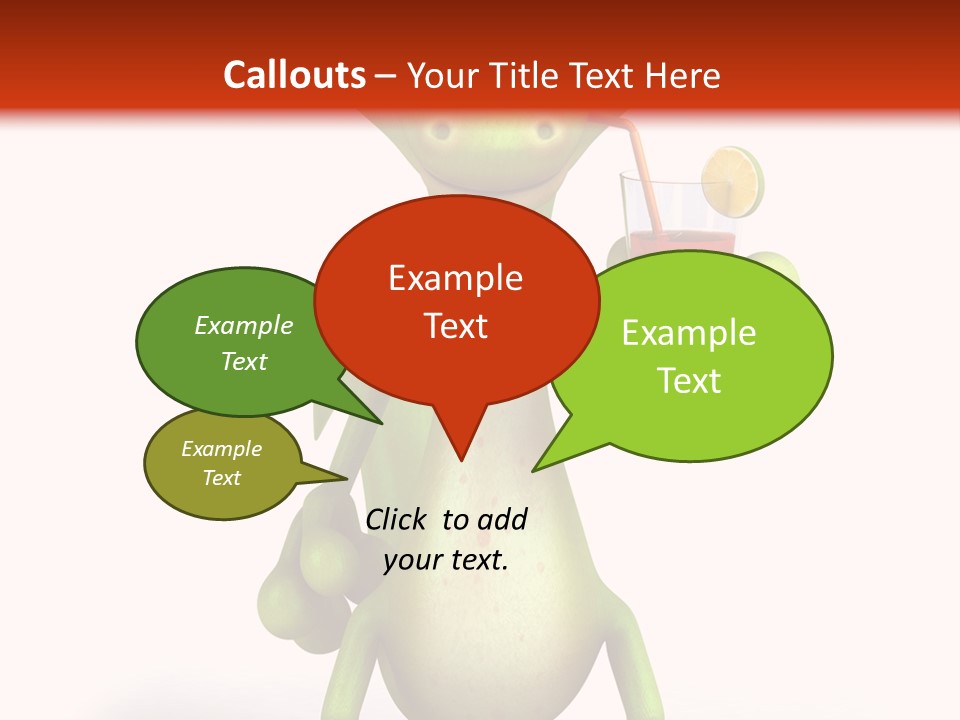 Glass Animal Creature PowerPoint Template