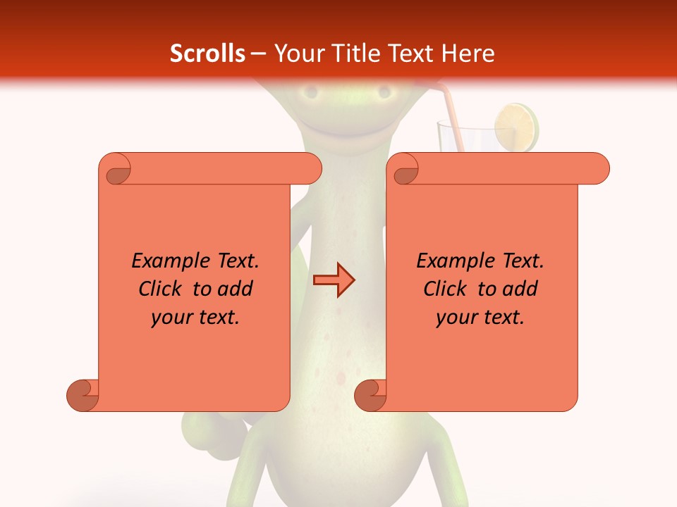 Glass Animal Creature PowerPoint Template