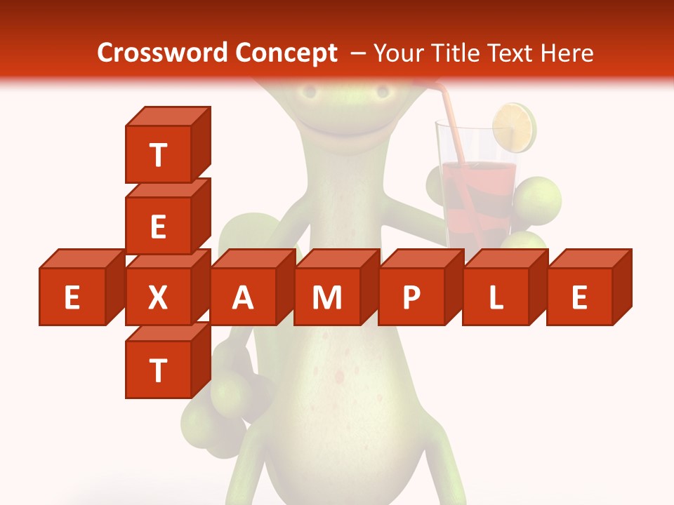 Glass Animal Creature PowerPoint Template