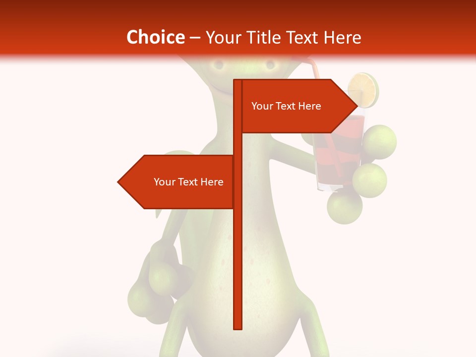 Glass Animal Creature PowerPoint Template