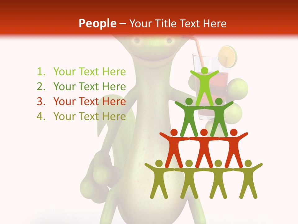 Glass Animal Creature PowerPoint Template