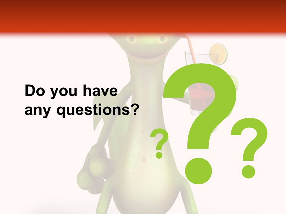 Glass Animal Creature PowerPoint Template